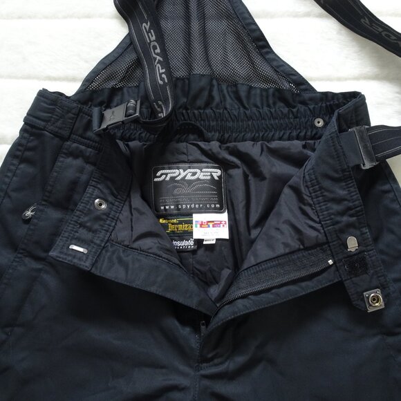 Spyder Men's Dermizax Ski Pants Snowboarding Medium Black Waterproof - Picture 12 of 13